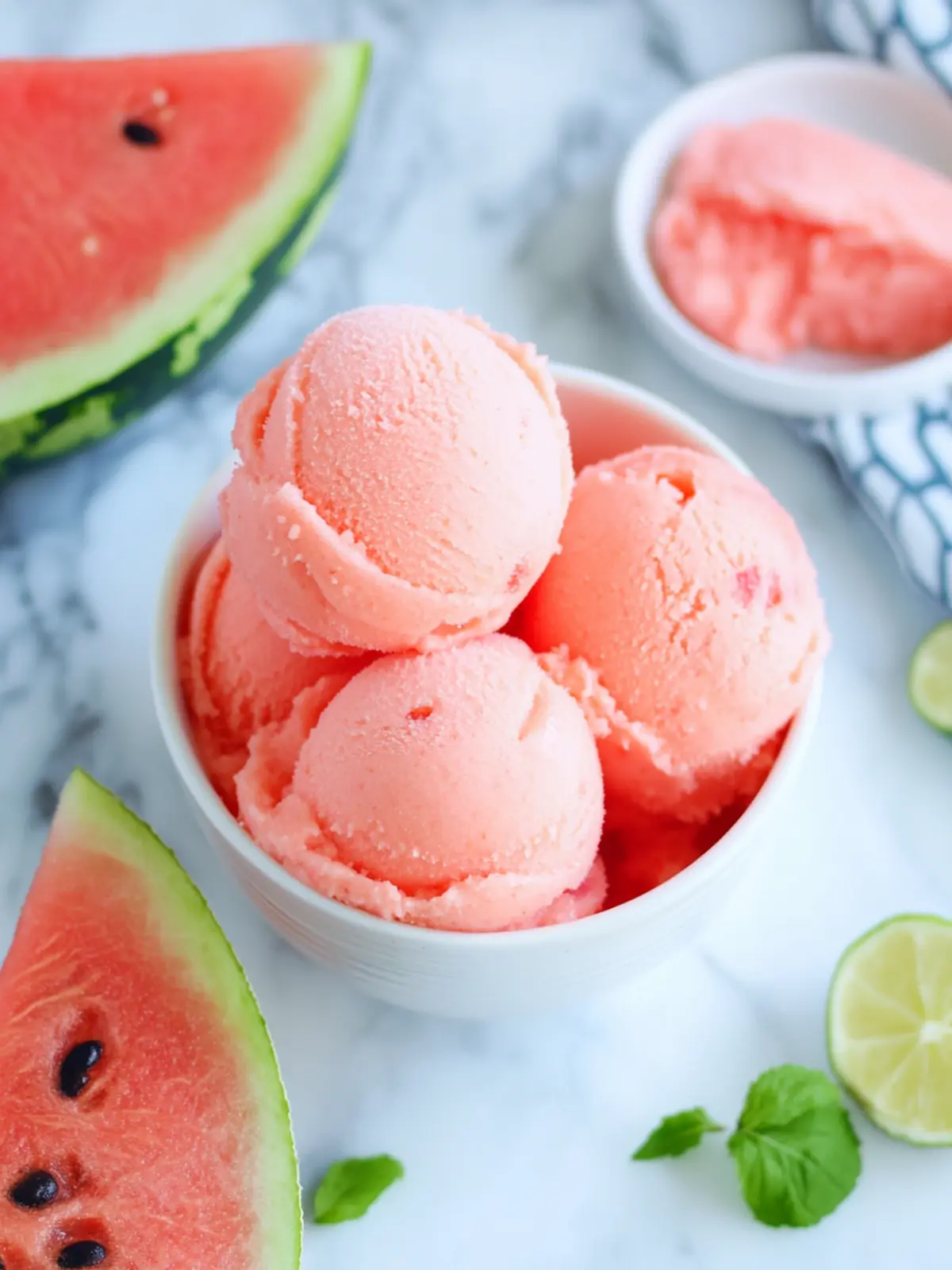 Cool & Healthy Watermelon Sorbet: Perfect 5-Minute Summer Treat
